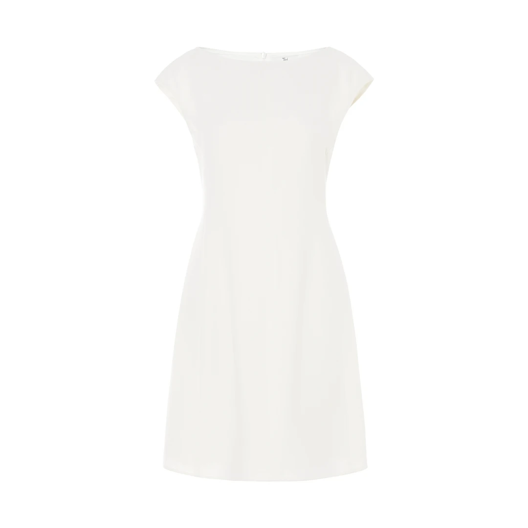 TORIL 醋酸小盖袖收腰连衣裙女优雅显瘦裙子 TGD2FSW066