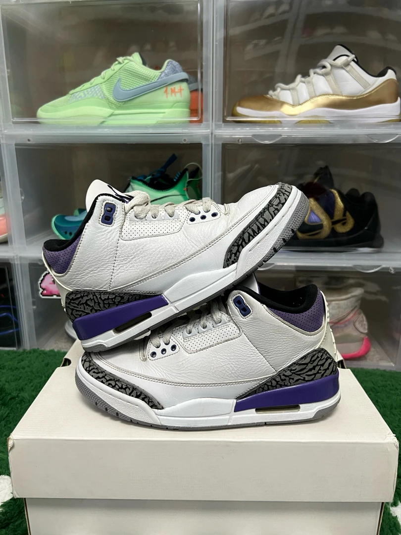 90新 maje 40码/aj3白紫休闲鞋/二手正品