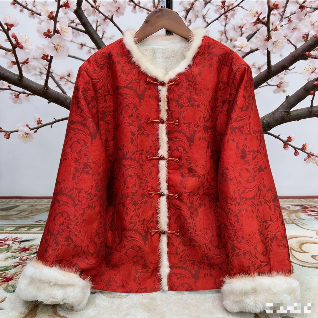 【彤云】中国风开襟绣花新中式刺绣拼接外套