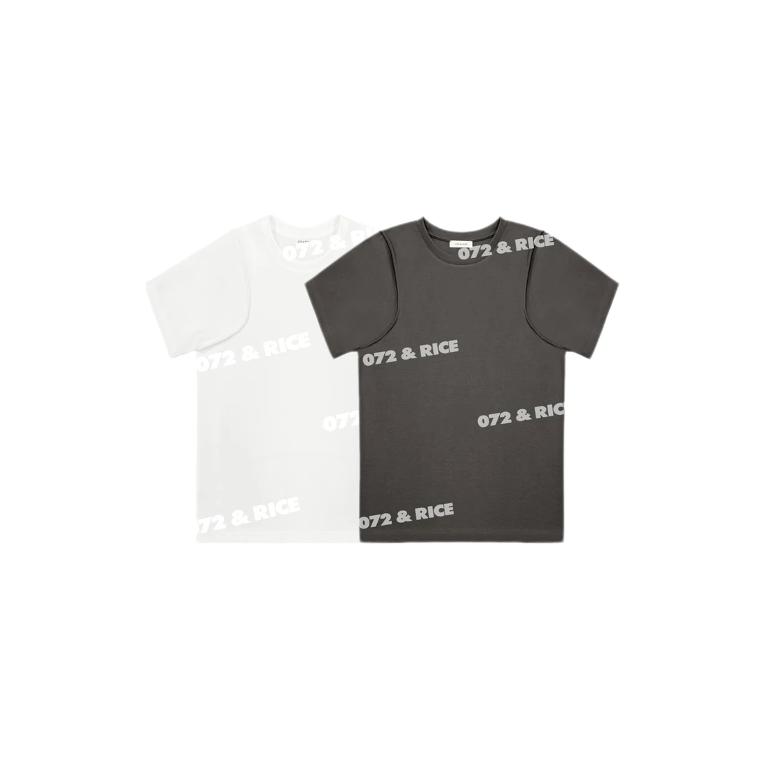 072 & RICE【挖肩TEE】春夏休闲圆领短袖T恤 31UC30