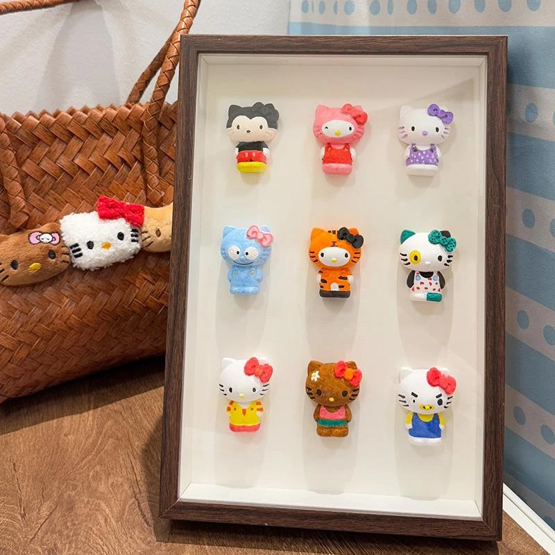 hellokitty涂色石膏娃娃diy相框摆件装饰520送女朋友闺蜜生日礼物