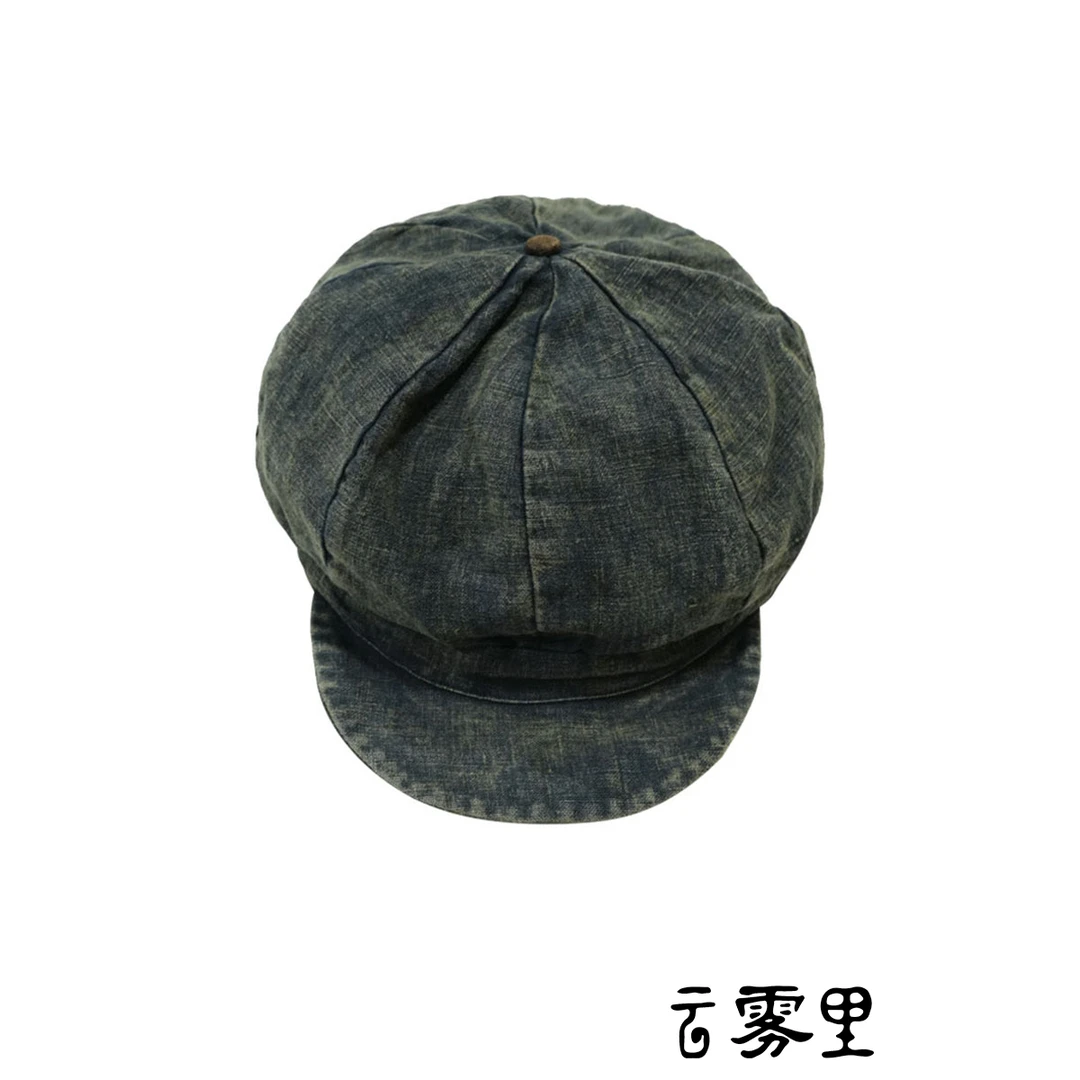 云雾里 原创设计复古文艺松弛感浪漫恣意随性纯亚麻帽子 3321