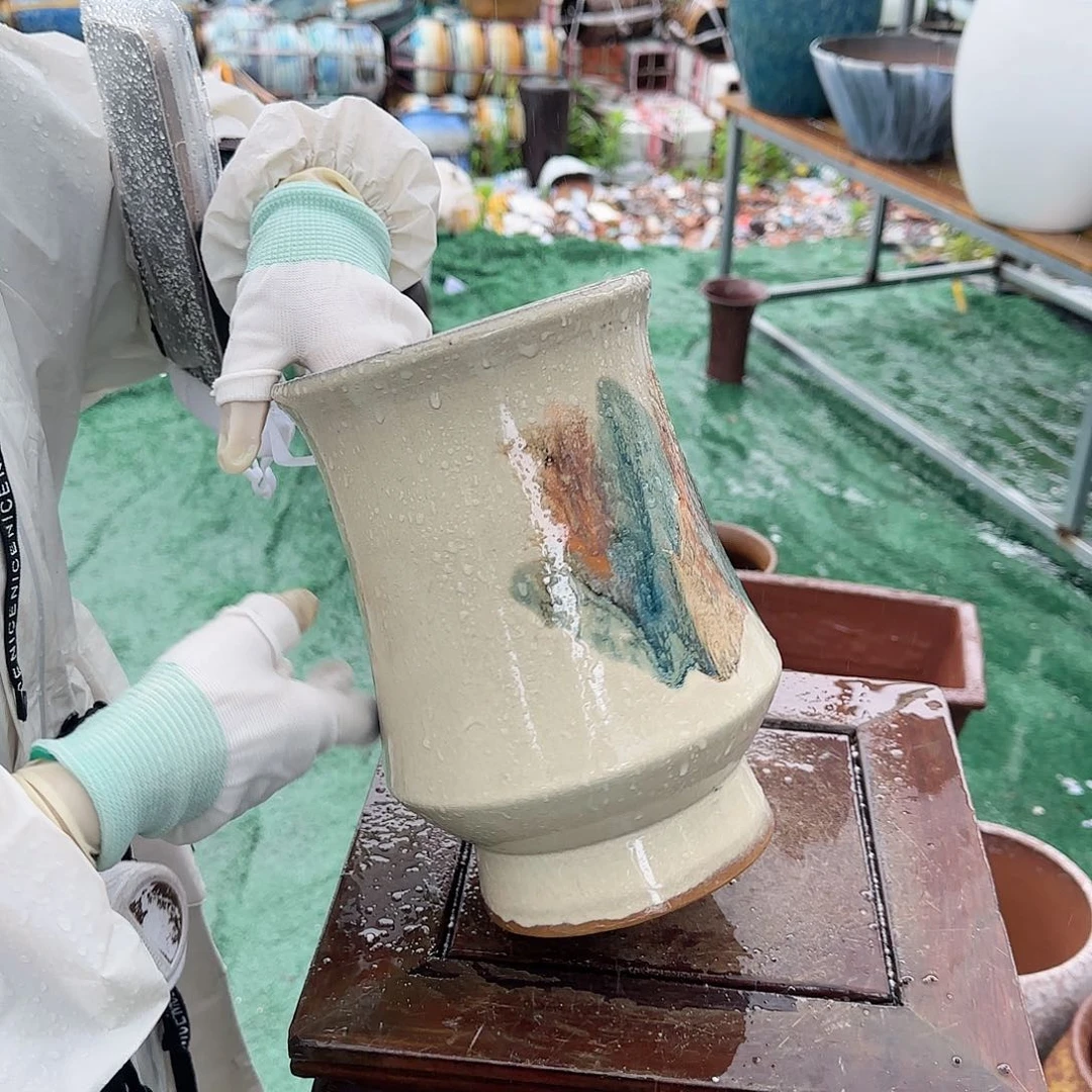 紫砂花盆王嫂花盆0622-128高24口16