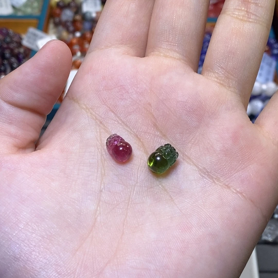 碧玺定制未镶嵌F****潼定制打孔不退换