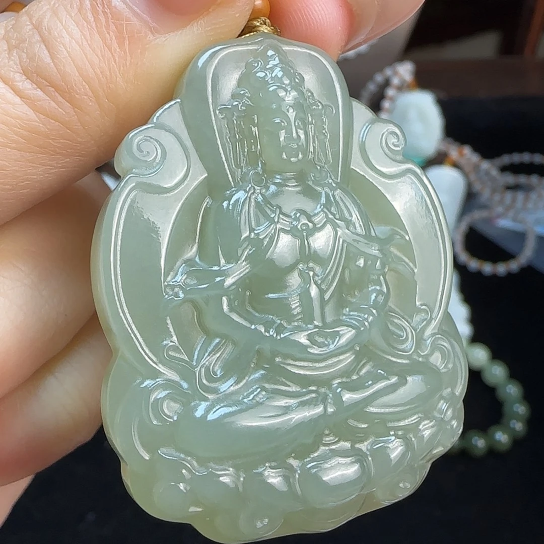 和田玉未镶嵌颈饰定制发货