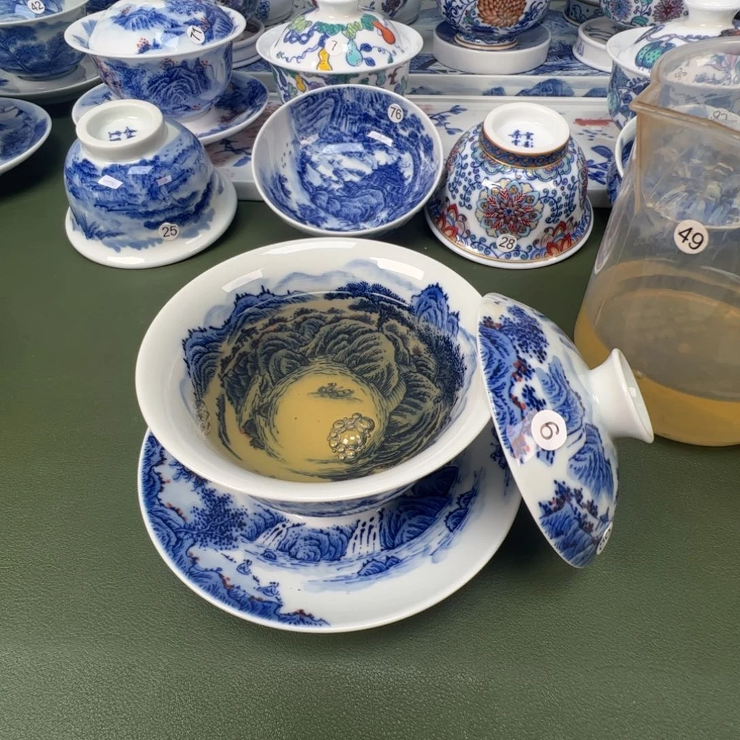 景德镇纯手工纯手绘茶具木木6