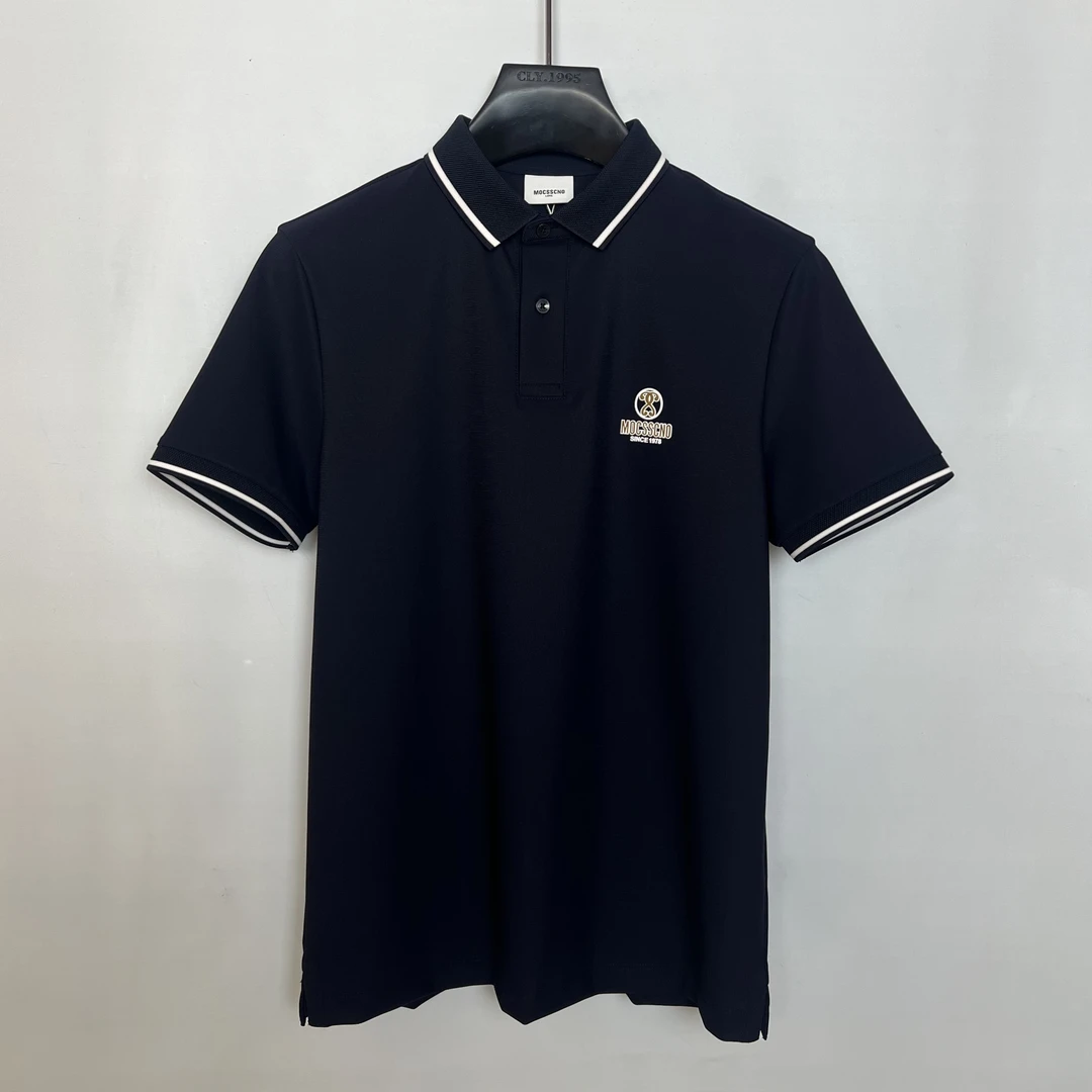 MOCSSCNO/曼斯凯奴 男士休闲时尚经典织带元素翻领T恤MS2521FT011