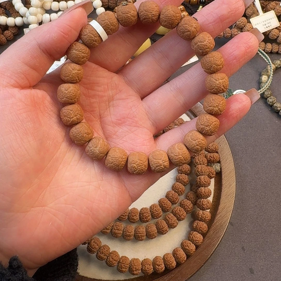 猴头核桃手串金*饕餮