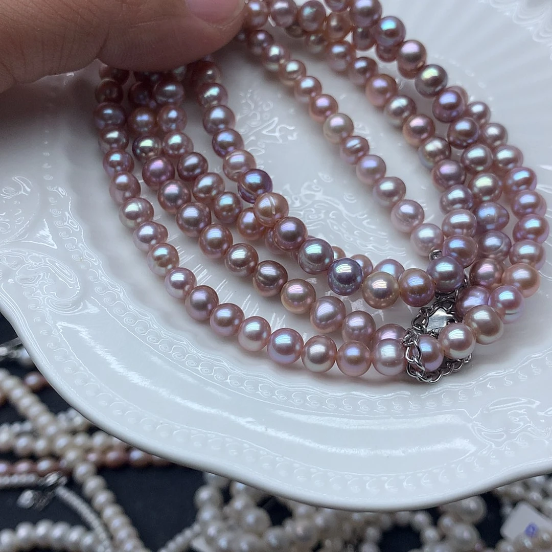 未镶嵌淡水珍珠6-7x48项链
