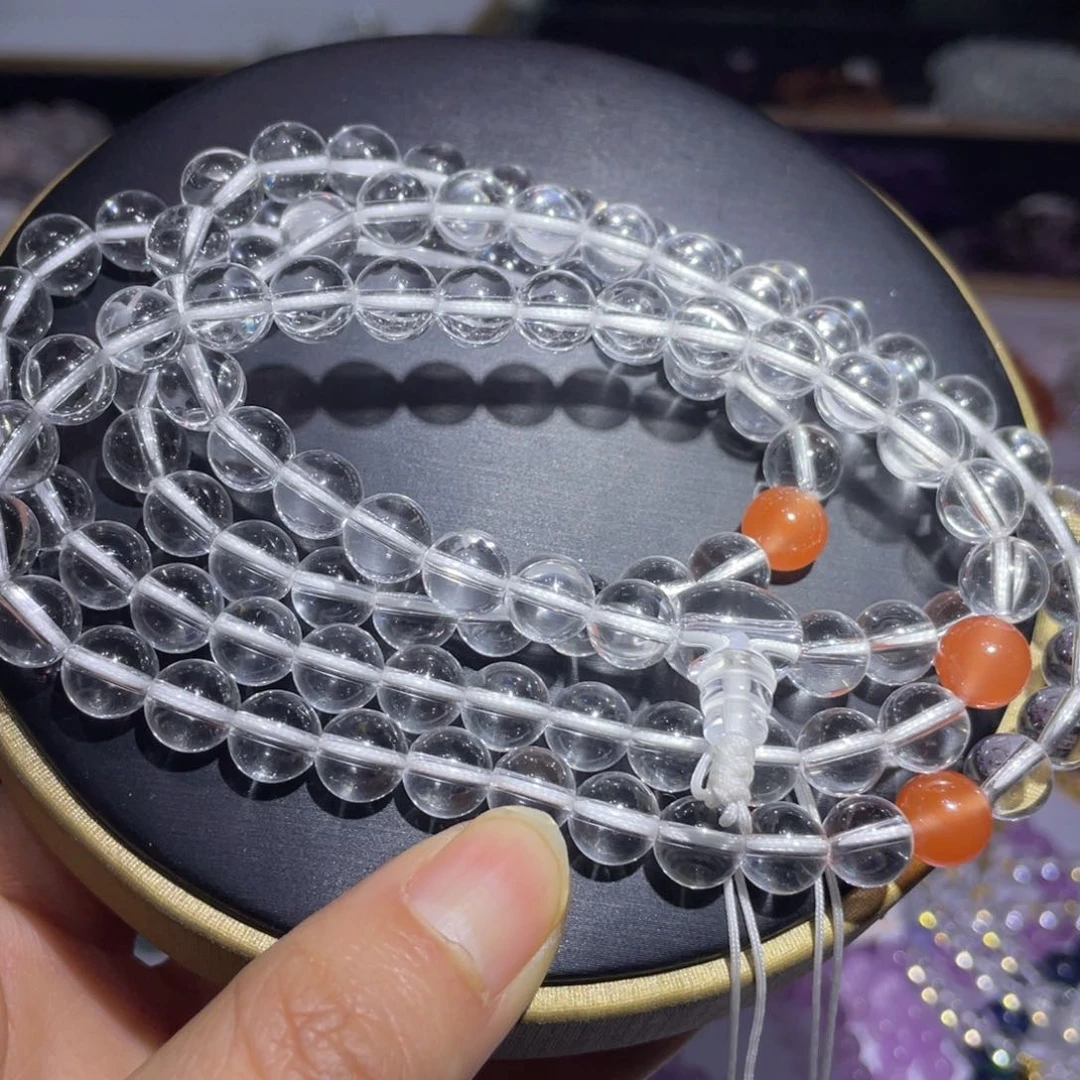 水晶108颗双a白水晶未镶嵌