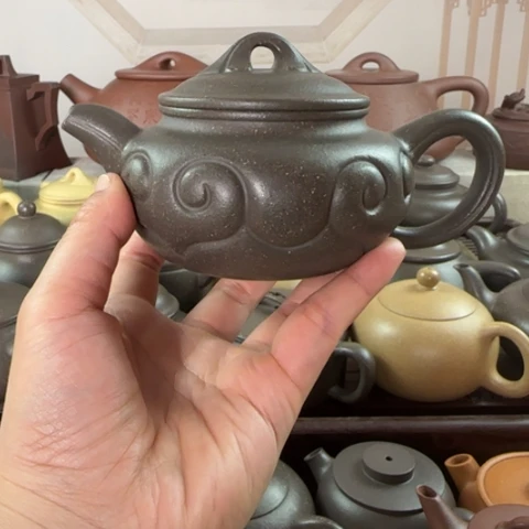 茶壶紫砂梨皮天青250cc