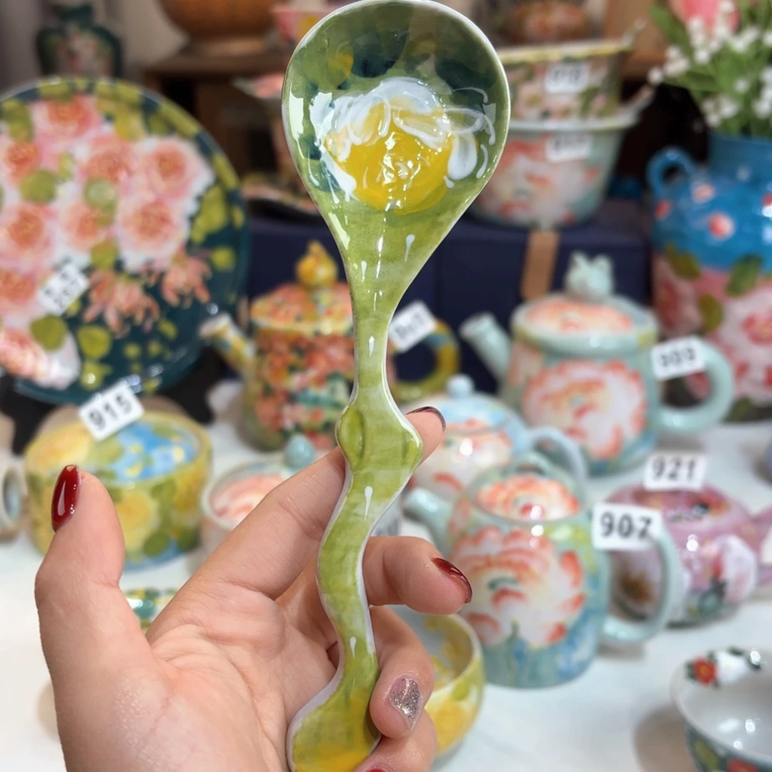 景德镇手绘高温釉下彩陶瓷茶具