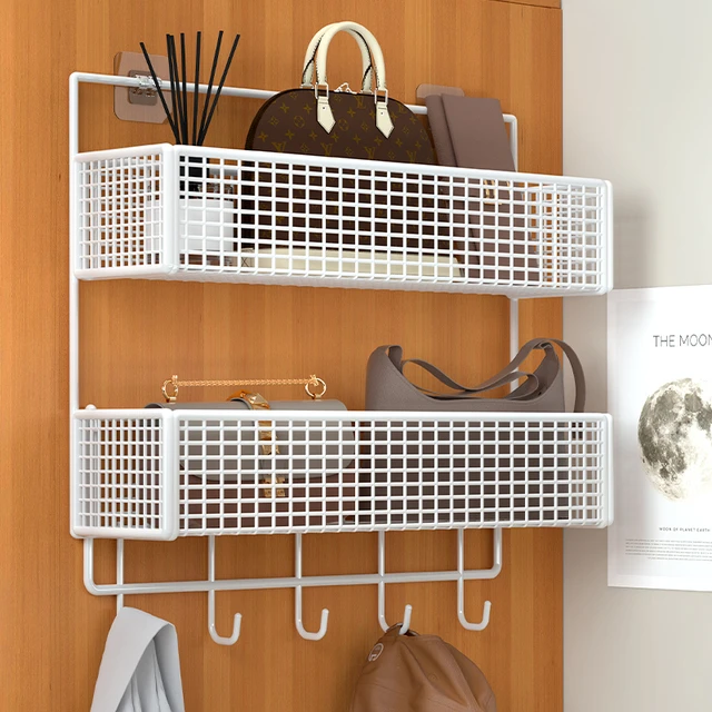 衣柜收纳壁挂置物架侧面边卧室房间神器空间利用挂篮宿舍好物床头