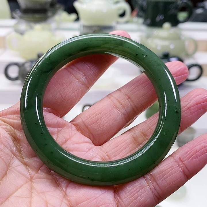 未镶嵌和田玉挂件手镯56.7