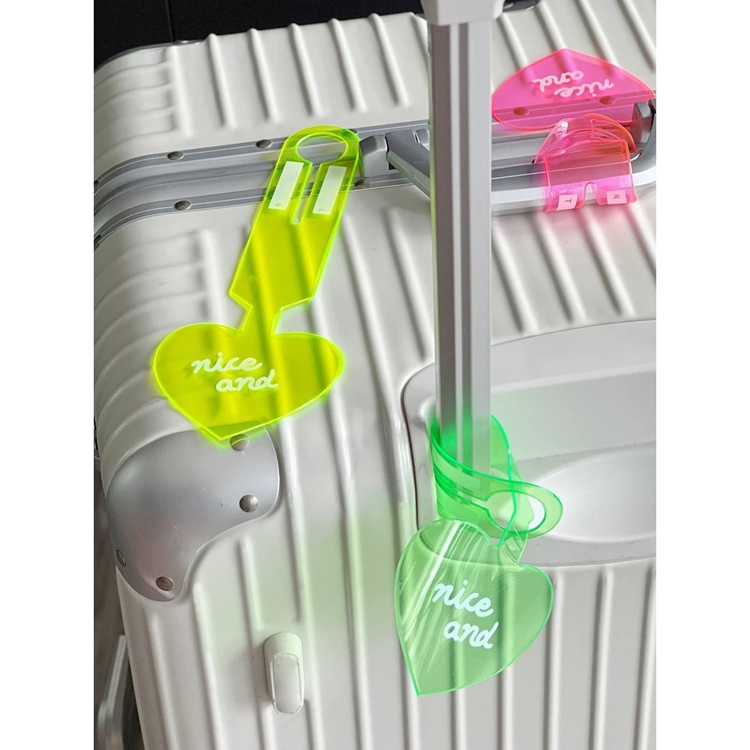 【艺凡】一眼找到行李箱荧光行李牌旅行箱吊牌标识牌托运防丢识别挂