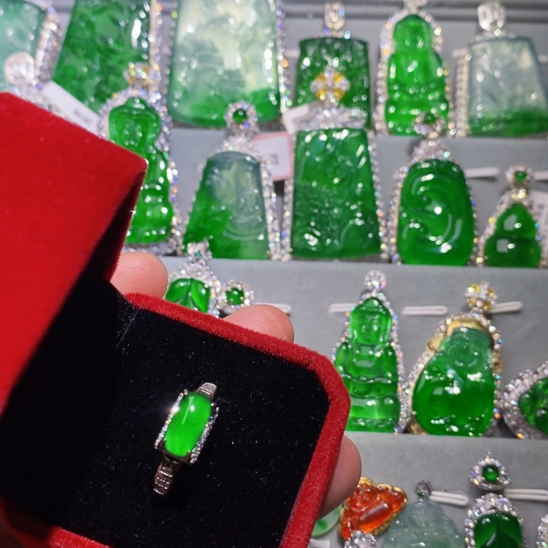 翡翠戒指未镶嵌戒指5