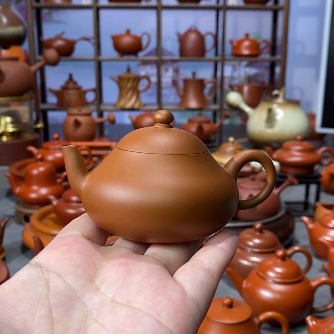 茶壶紫砂蔡铿鸡蛋黄矮梨壶100cc