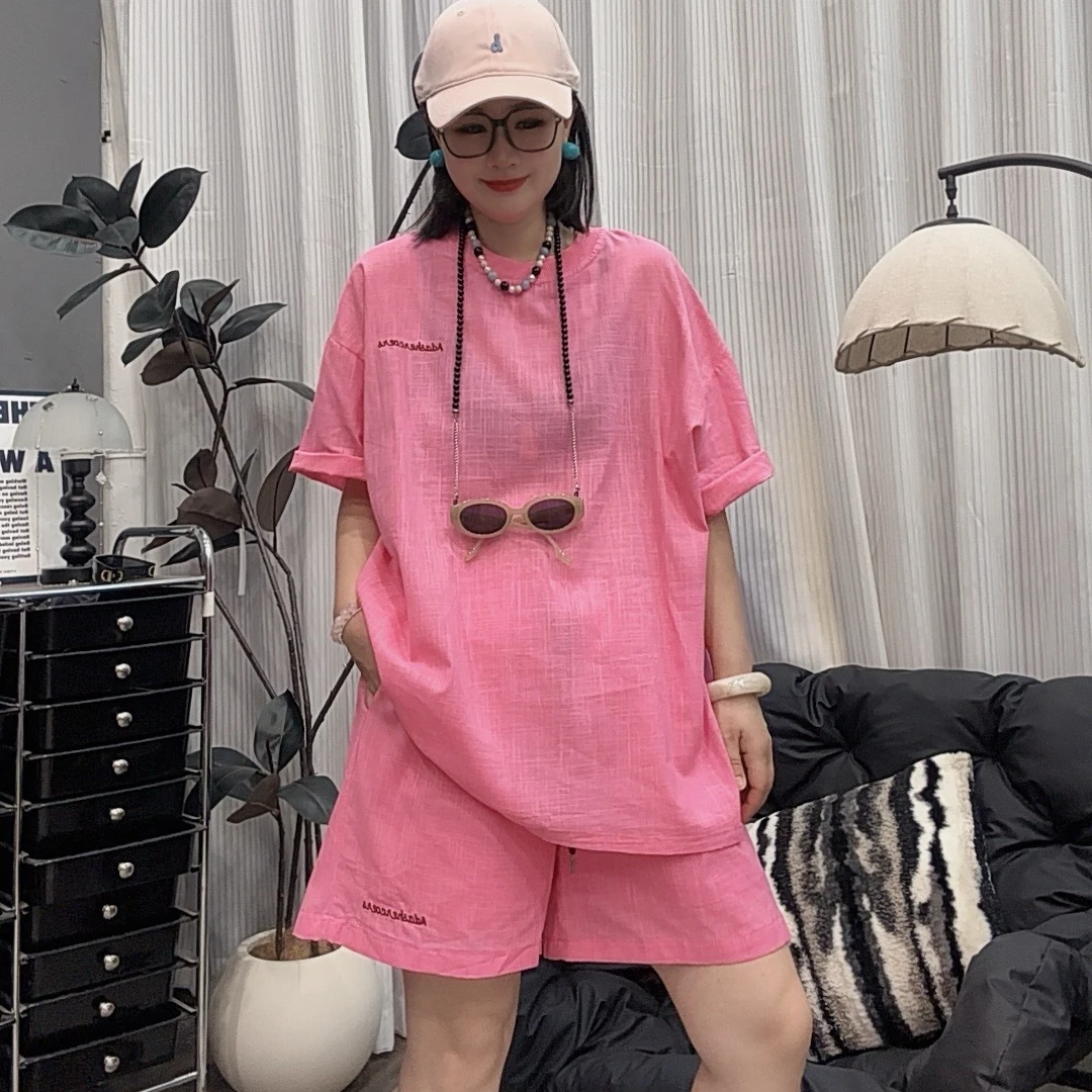 哆唛853230时尚套装时尚运动显瘦ins格子休闲网红韩版上衣华夫格