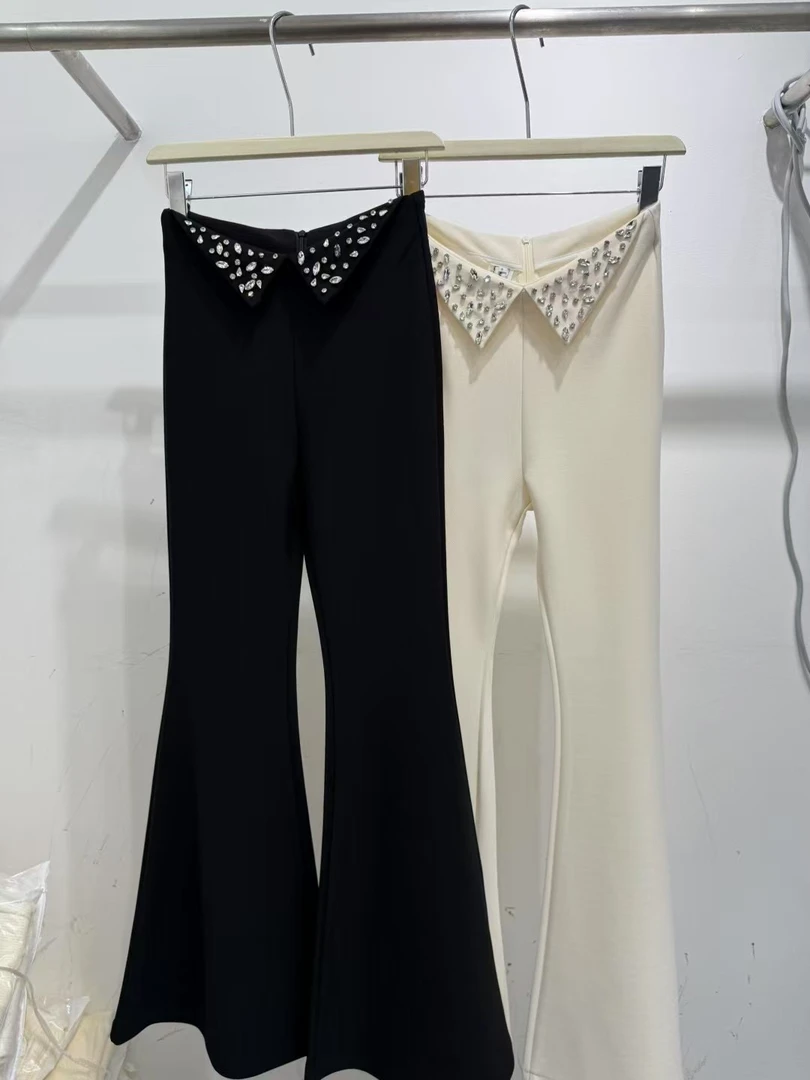 【JY】清仓夏季下摆设计短款减龄长裤