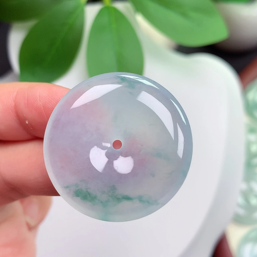 颈饰未镶嵌翡翠平安扣 31.2x6.0mm