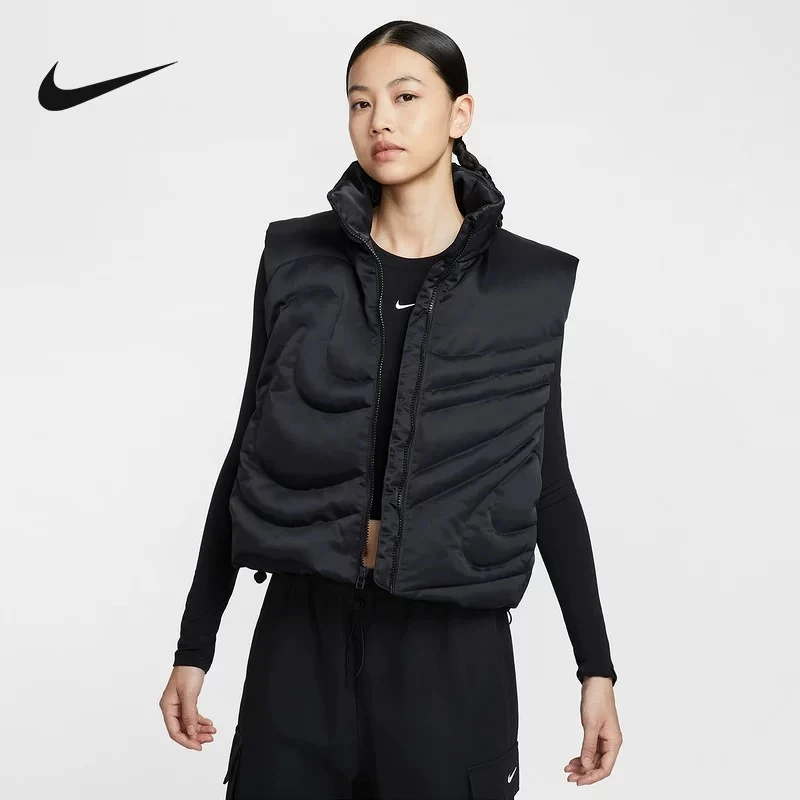 NIKE/耐克女冬季运动时尚短款休闲保暖立领羽绒服背心 IH8008010