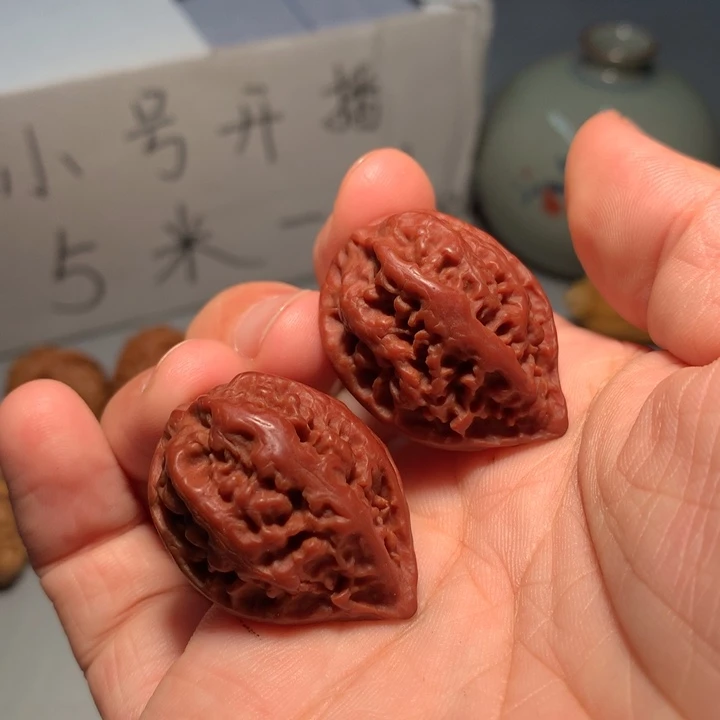 吊坠文玩核桃红缨枪