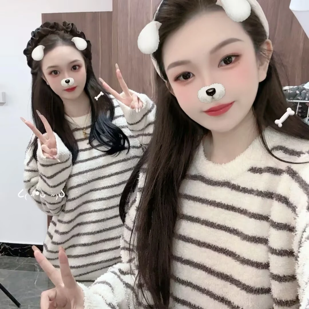 悦悦【六号链接】冬季休闲甜美睡衣少女家ins居服