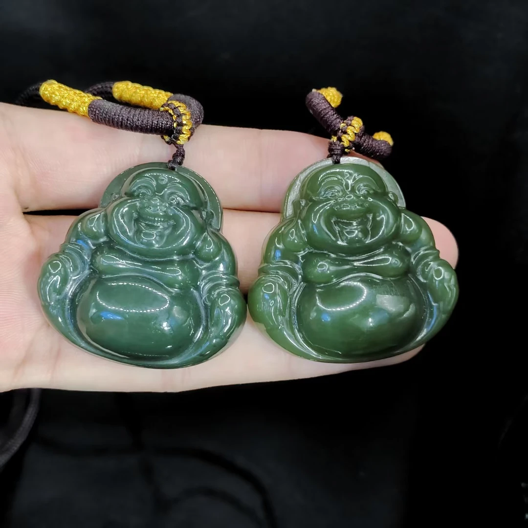 【老三珠宝】和田玉佛公吊坠赠绳子H3【多样性发其一】约39-39-12mm