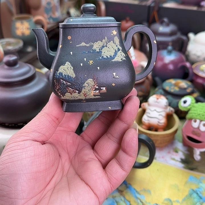 紫砂茶壶掌柜手作小高方180CC