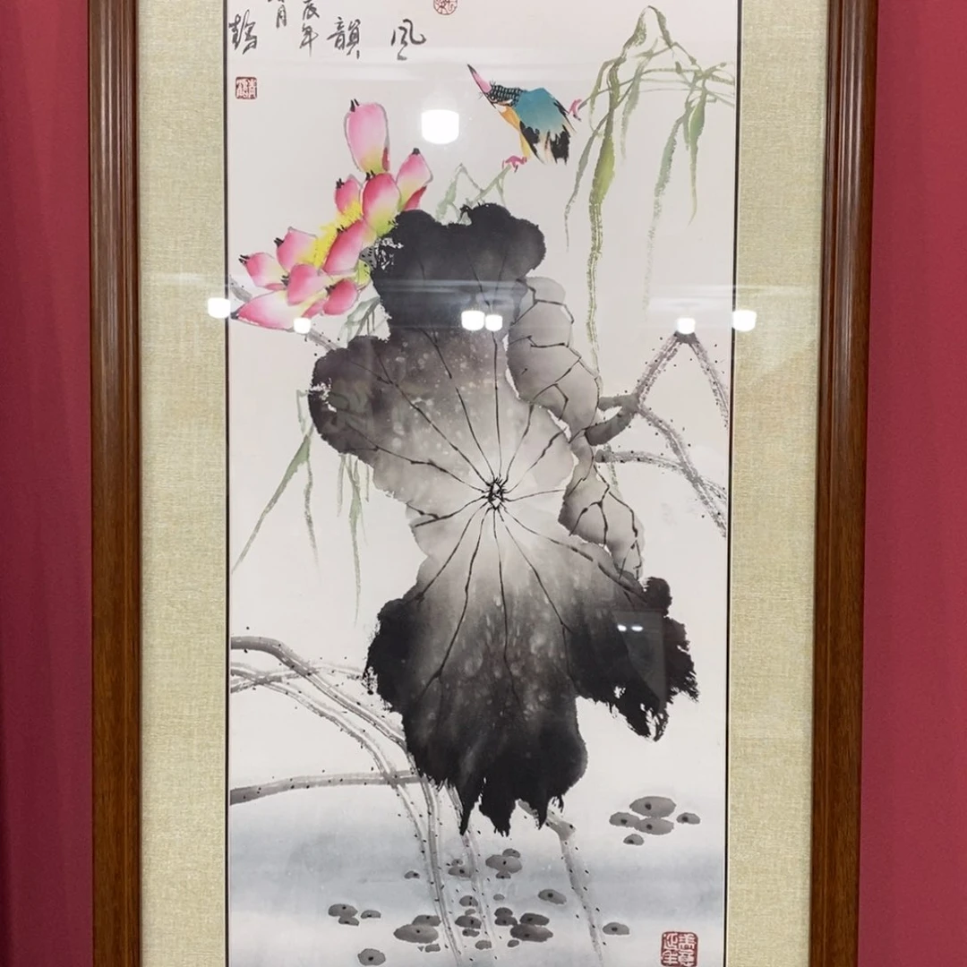 国画胡彬四尺四开带框精品佳作