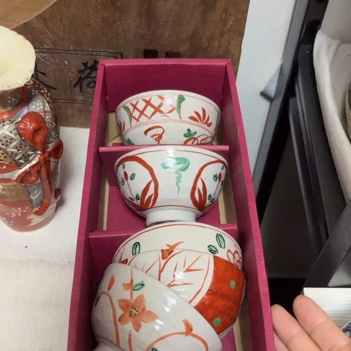 五个赤绘碗的价格