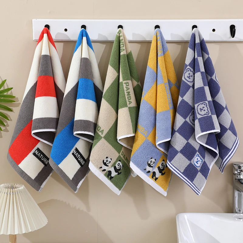 【5条装】华夏梦纯棉成人家用毛巾柔软吸水加厚洗脸巾不掉毛情侣