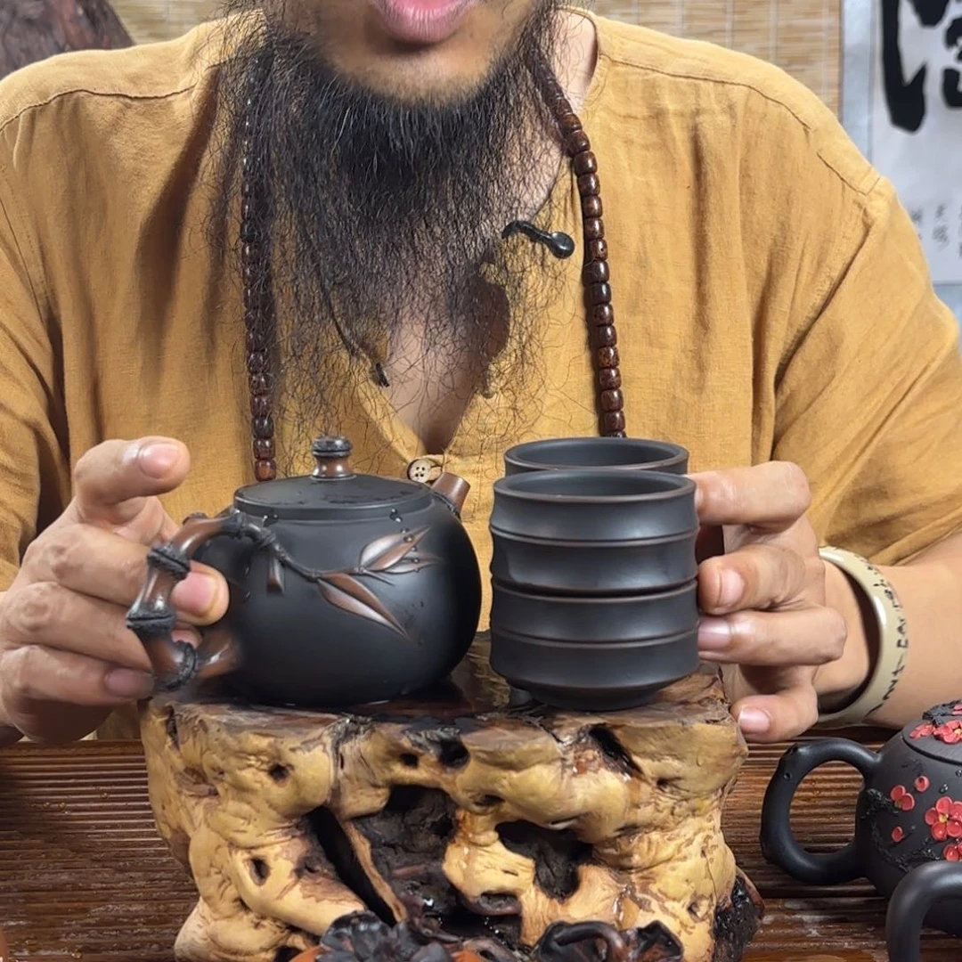 杯?建水紫陶手工壶
