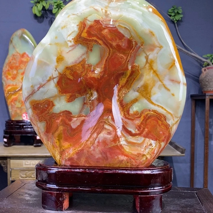 石材伊朗古青石摆件