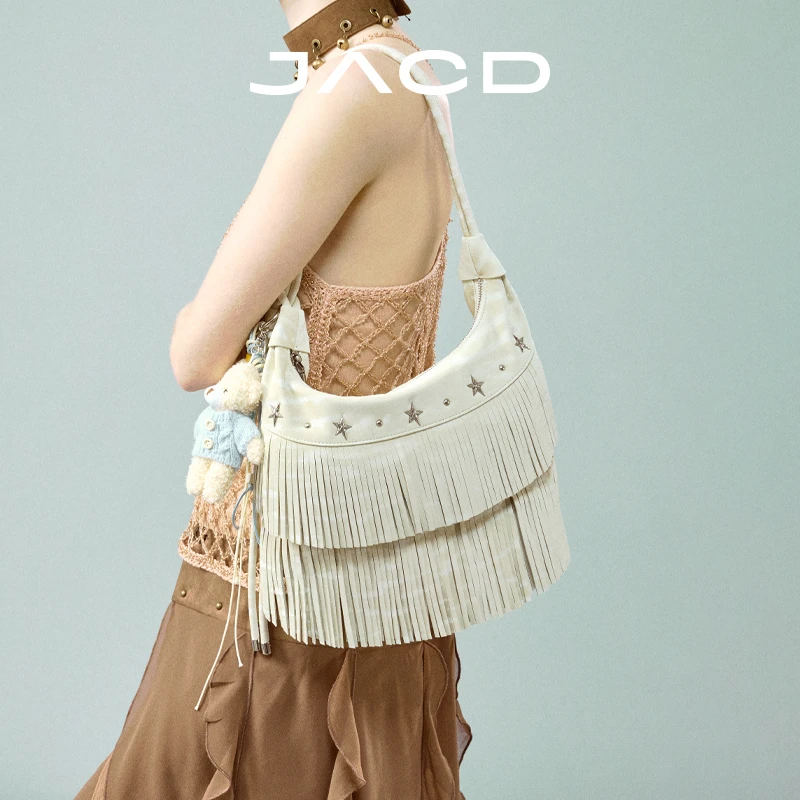 JACD【月光流浪者】新波西米亚度假风托特包女2025新款单肩斜挎包