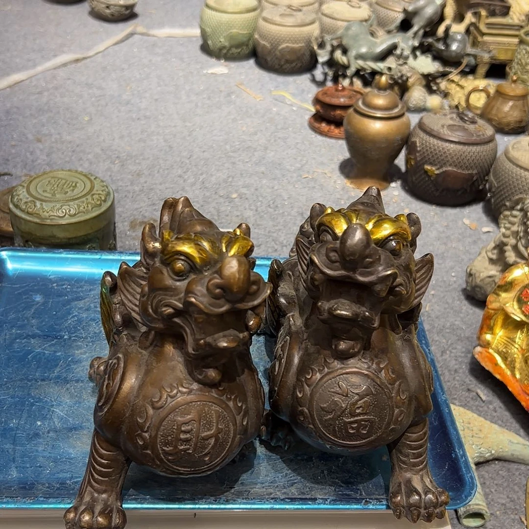 微瑕疵黄铜摆件工艺品