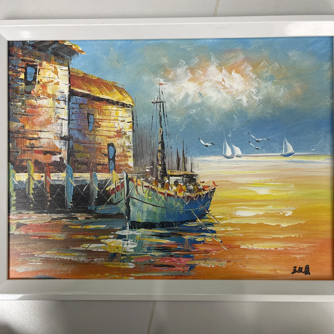 画家-王文县-1平尺-油画