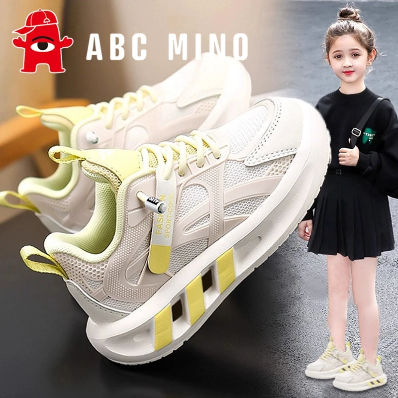 ABC MINO女童鞋运动鞋2025新款秋季儿童老爹鞋女孩软底中大童跑步