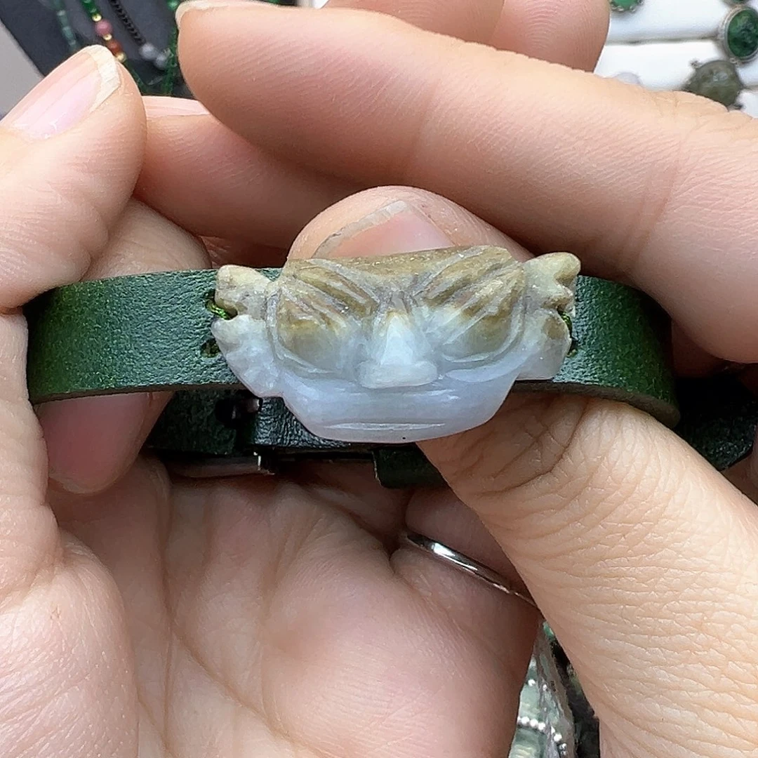 翡翠戒指未镶嵌炸