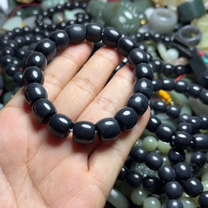 和田玉手串未镶嵌12