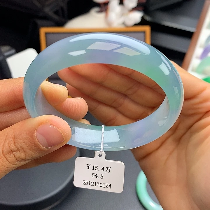 未镶嵌手镯翡翠55梦幻莫奈