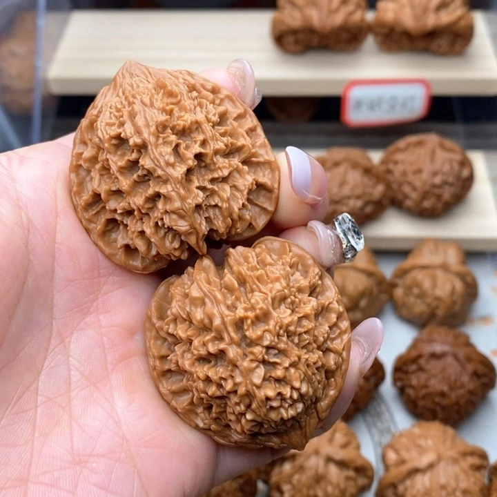 核桃把件百***窗满天星核桃