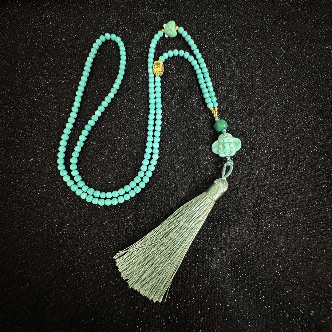 优雅时尚百搭手工制作创意DIY长款经典新中式