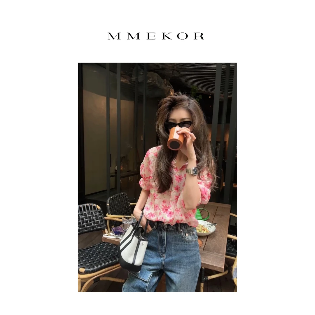 MMEKOR“苏西花谷”衬衫  2025新款千金玛德琳气质上衣 89687
