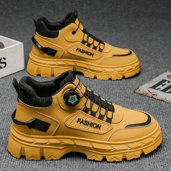 新百伦【奥莱清仓】马丁靴男鞋高帮防水防滑工作工地工装靴户外登山