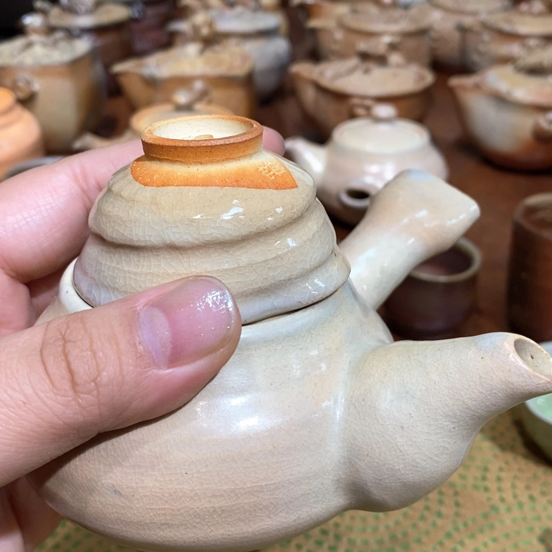 柴烧侘寂粗陶茶具