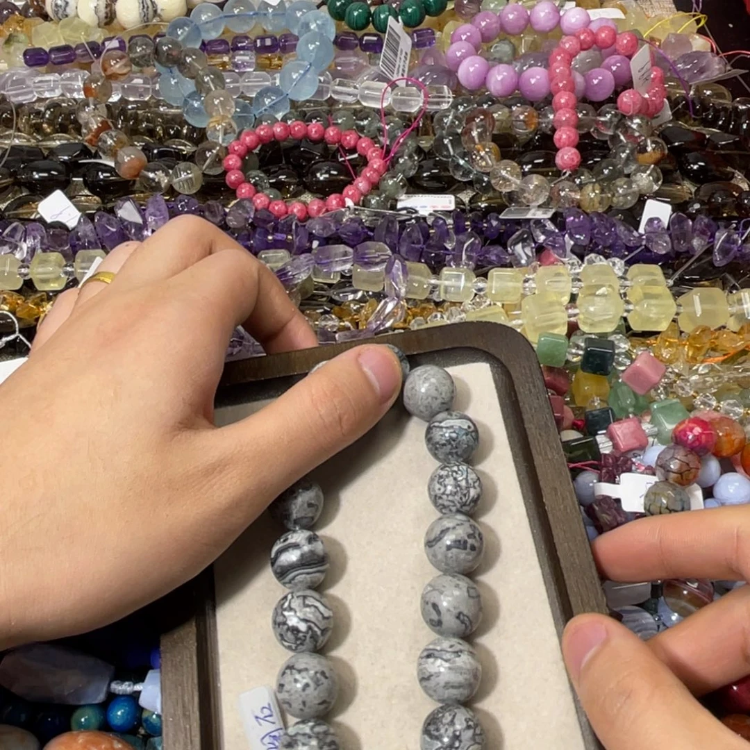 玛瑙/玉髓合金耳饰卡16地图石