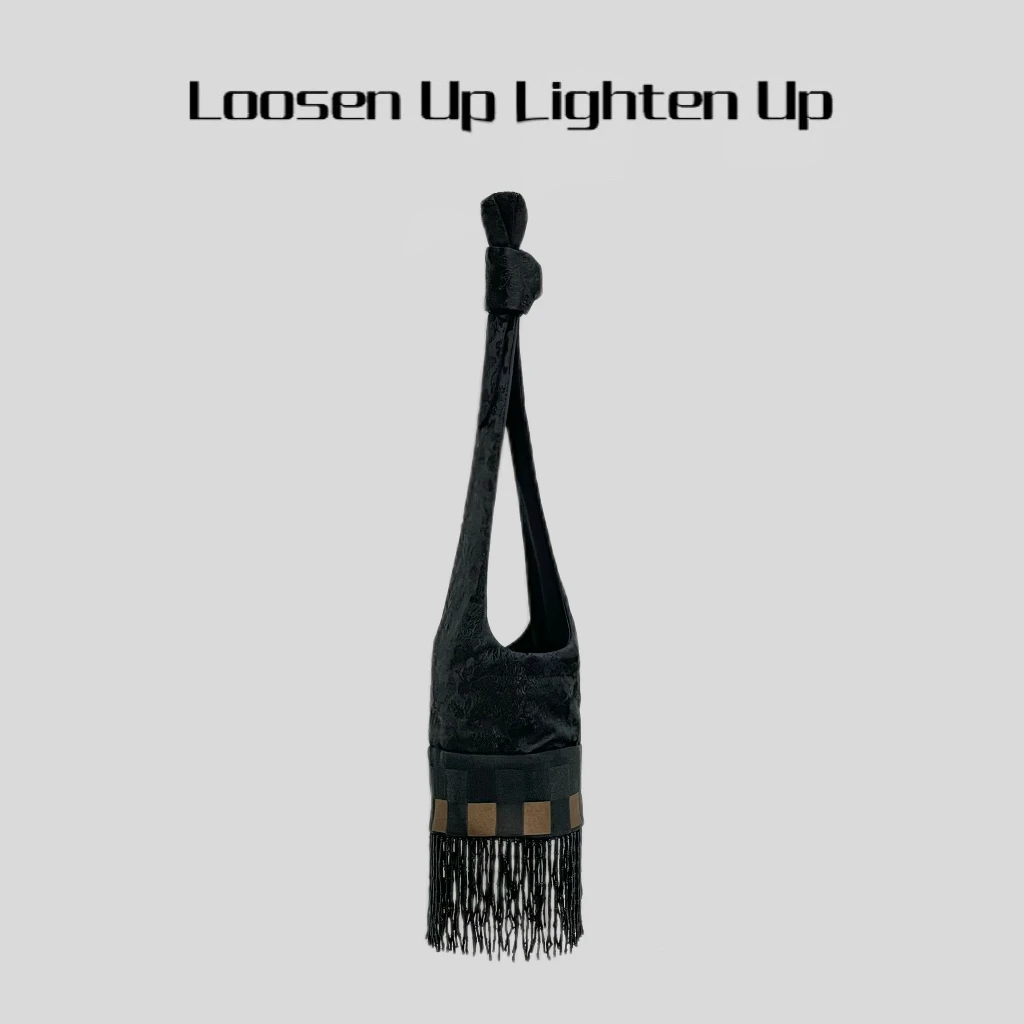 Loosen Up【扶苏】设计师款国风新中式祥龙香云纱流苏包百搭斜挎包