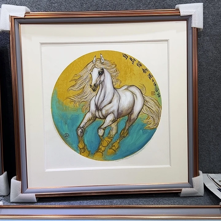 国画知鱼之乐纯手绘