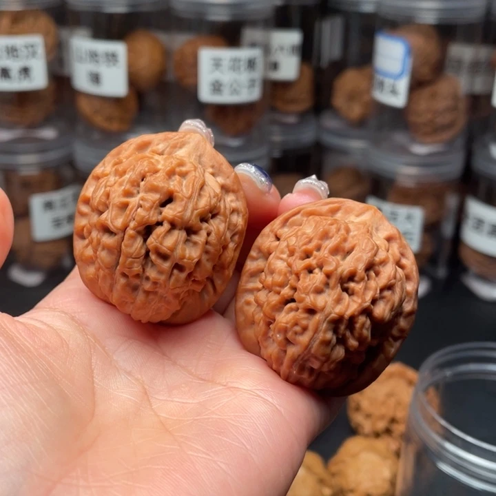 吊坠文玩核桃莲花38